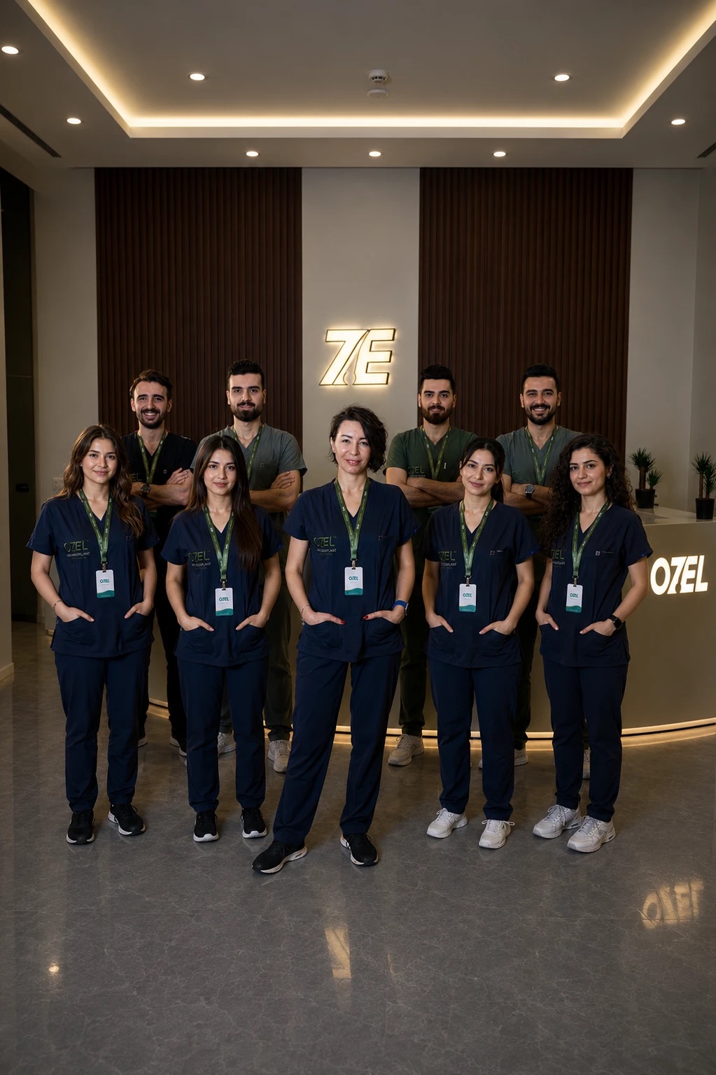 The OZEL team at the clinic in Istanbul